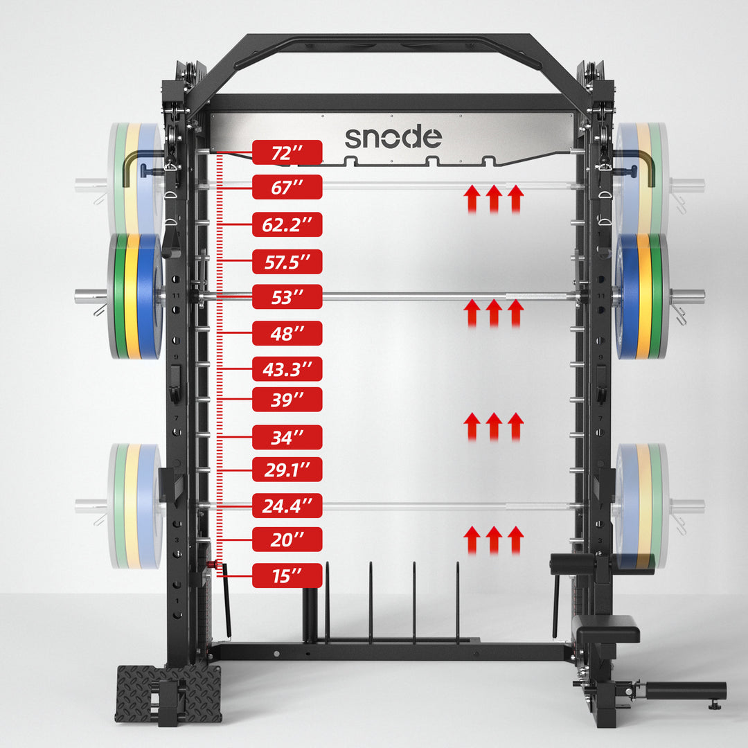 Snode All-In-One Pro Smith Machine Functional Trainer
