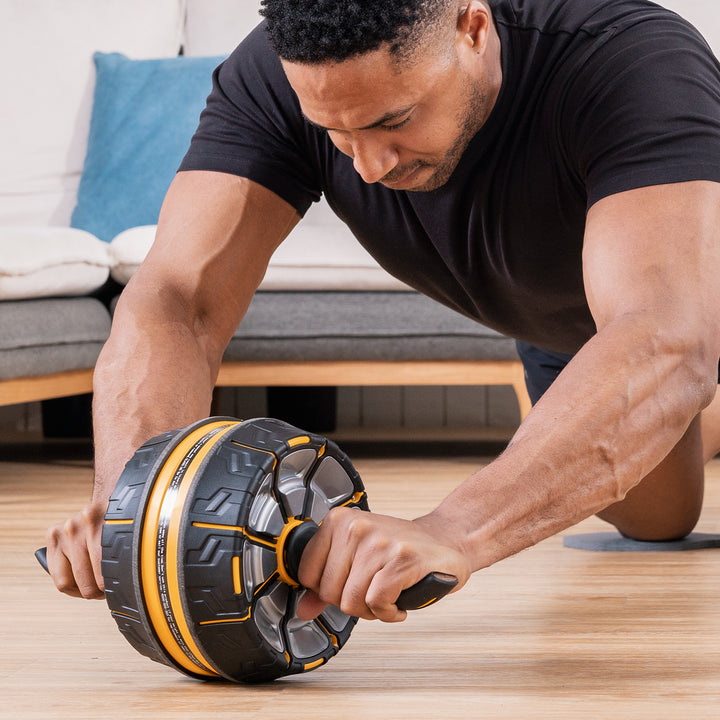 Snode 3-Level Resistance Rebound Ab Roller with Detachable Elbow Rests S520S