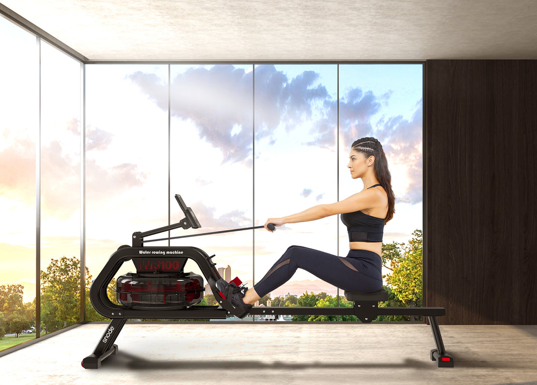 What's the difference between Snode WR100 and WR66 water rower machine?