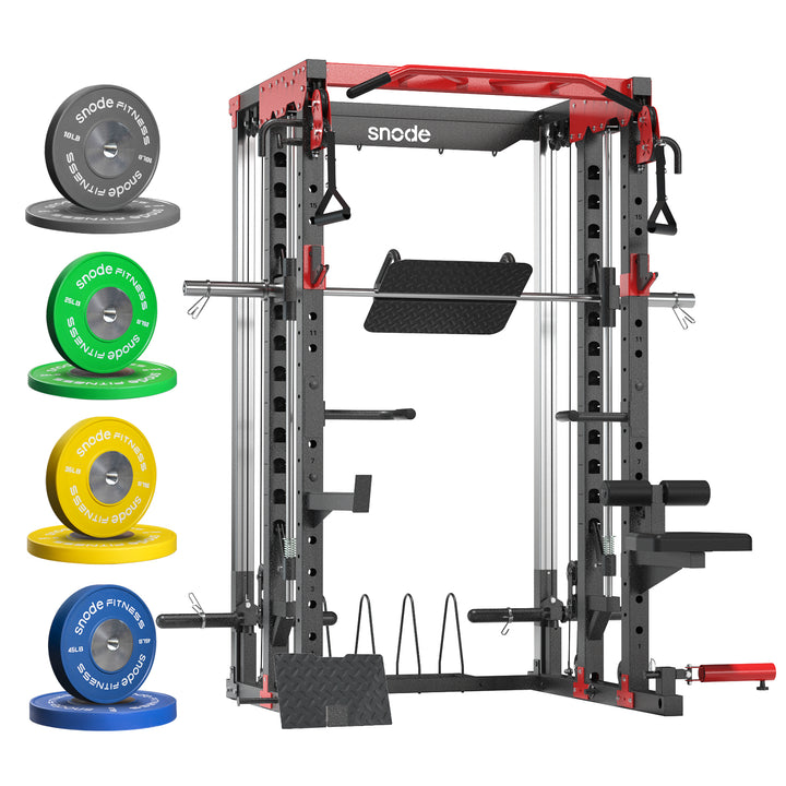 Snode ALL10 Plus Smith Machine Functional Trainer Power Rack