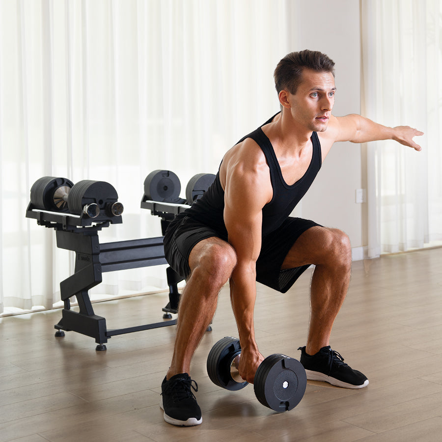 Snode AD80 Drop-proof Cast Iron Adjustable Dumbbells 80 LB