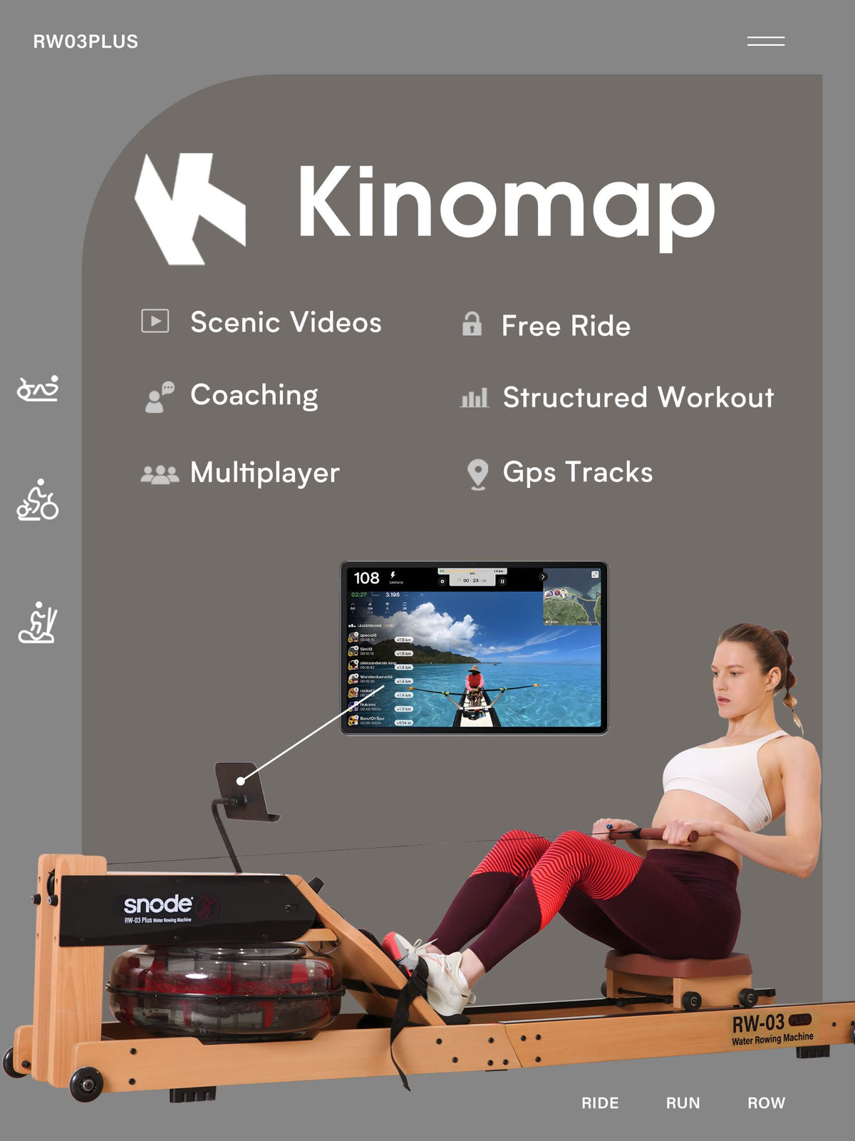 Ride, Run, Row with Kinomap App | Snode Fitness – Snode Fitness US