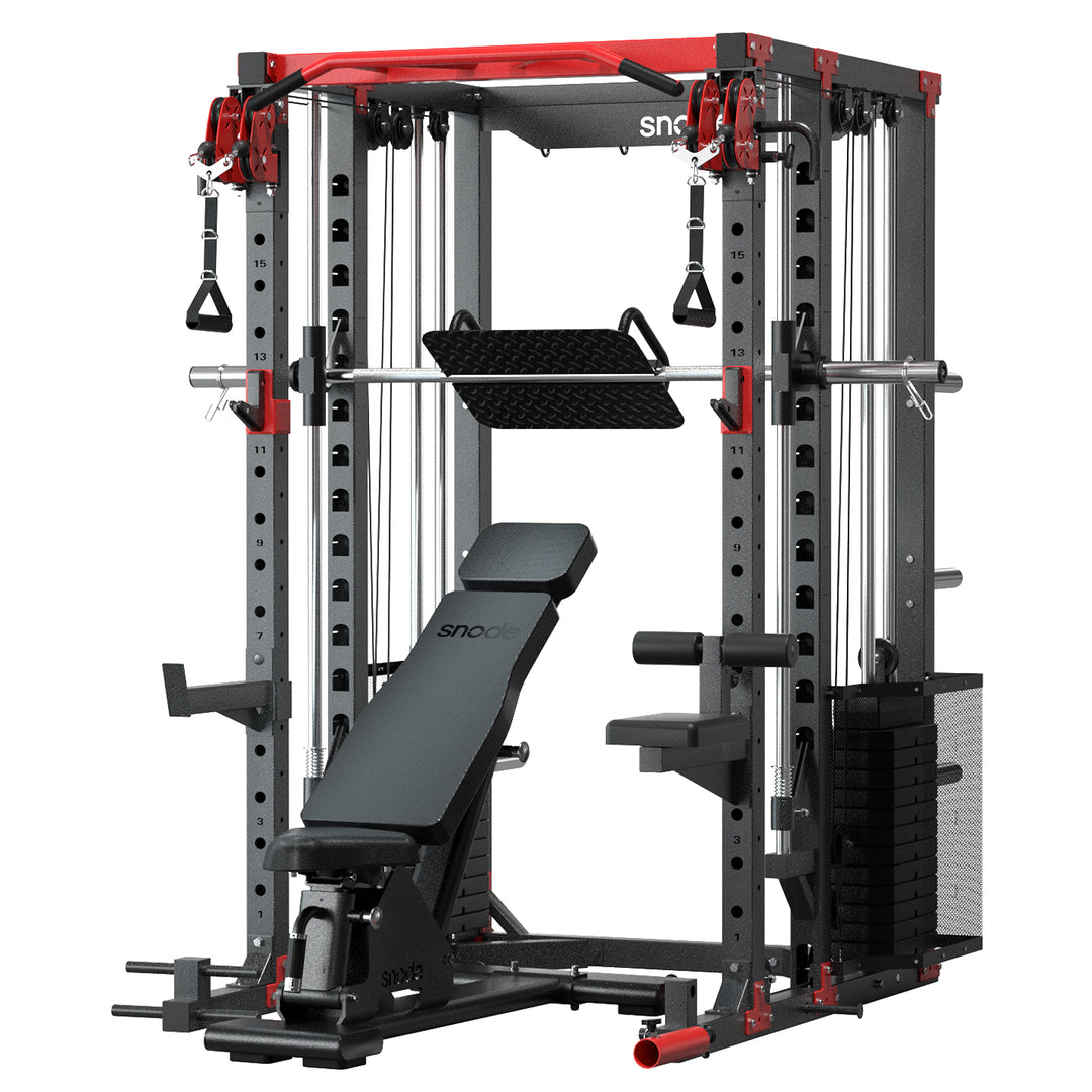 Snode Home Gym Smith Machine - ALL10 Pro with 350LB Stack
