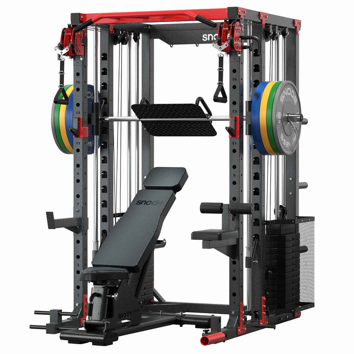 Snode ALL10 Pro 350LB Stack + Bench 2.0 + Plates Full Gym Set