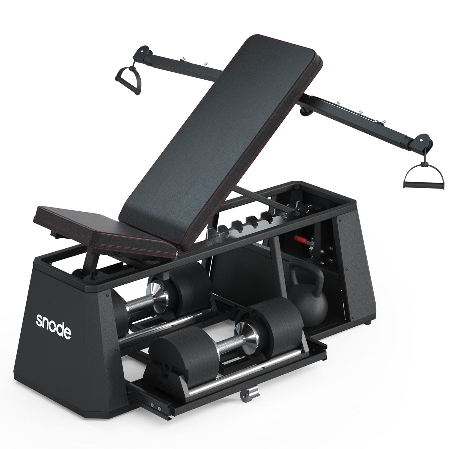 4 in 1 Adjustable Storage Bench + Cable Crossover | Workout Benches ...