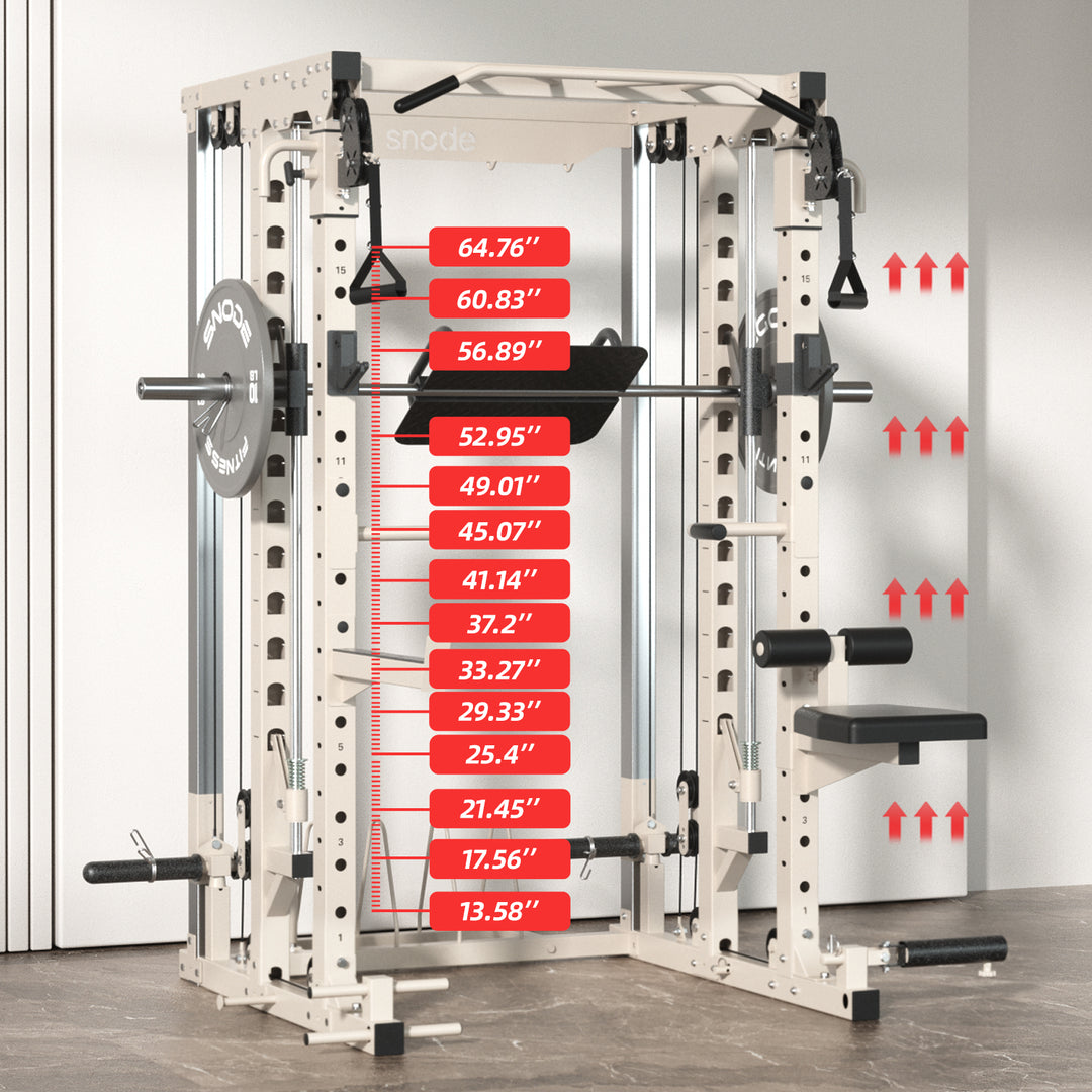 Snode ALL10 Pro Smith Machine Functional Trainer Power Rack