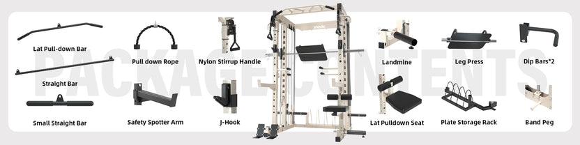 ALL10 Pro Smith Machine Functional Trainer Power Rack | Snode Fitness ...