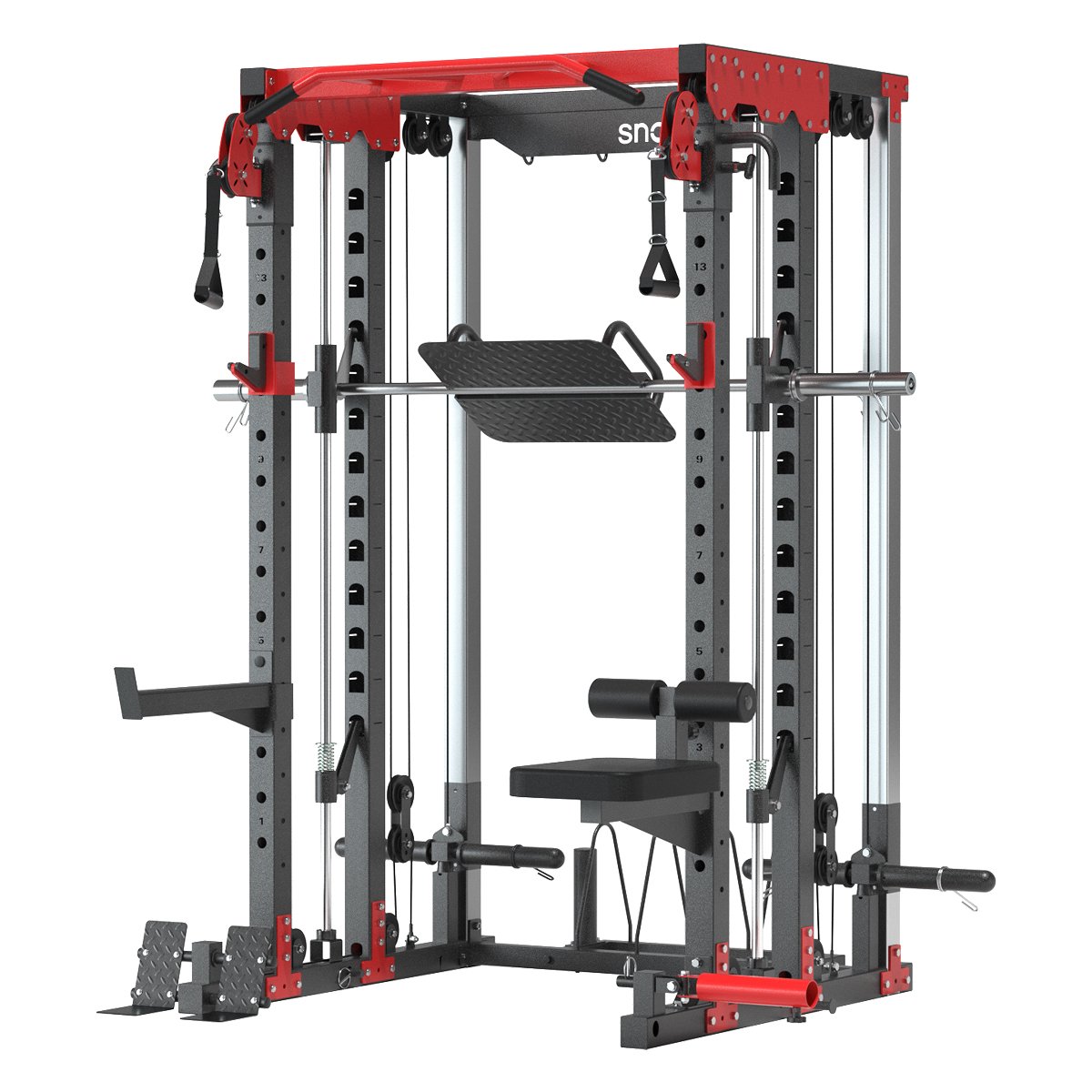 Snode ALL10 Pro Smith Machine Functional Trainer Power Rack