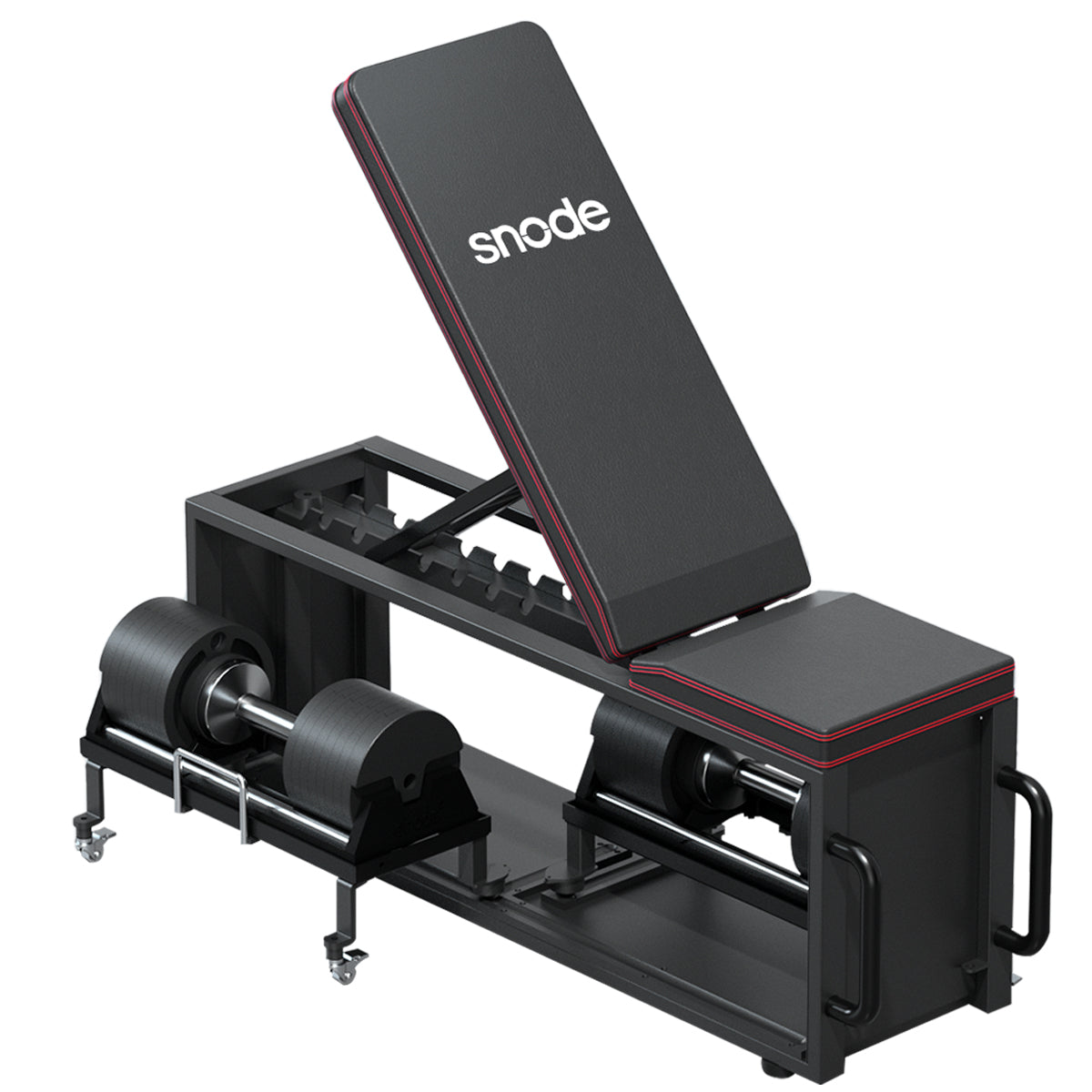 weight bench with dumbbell storage