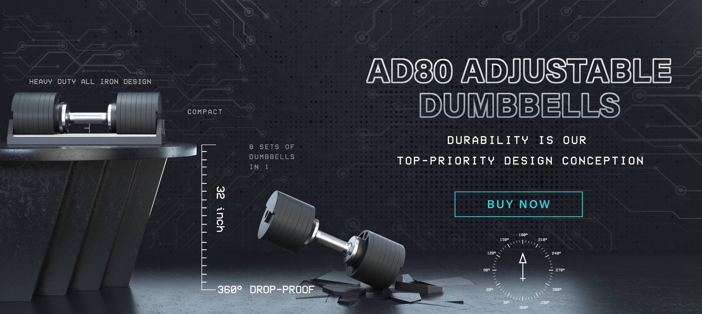 Snode 80lb adjustable dumbbells