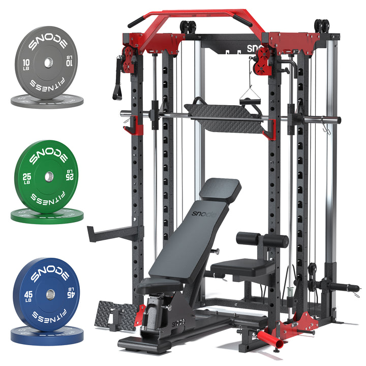 Snode ALL10 Plus Smith Machine Functional Trainer Power Rack