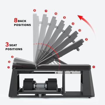 4 in 1 Adjustable Storage Bench + Cable Crossover | Workout Benches ...