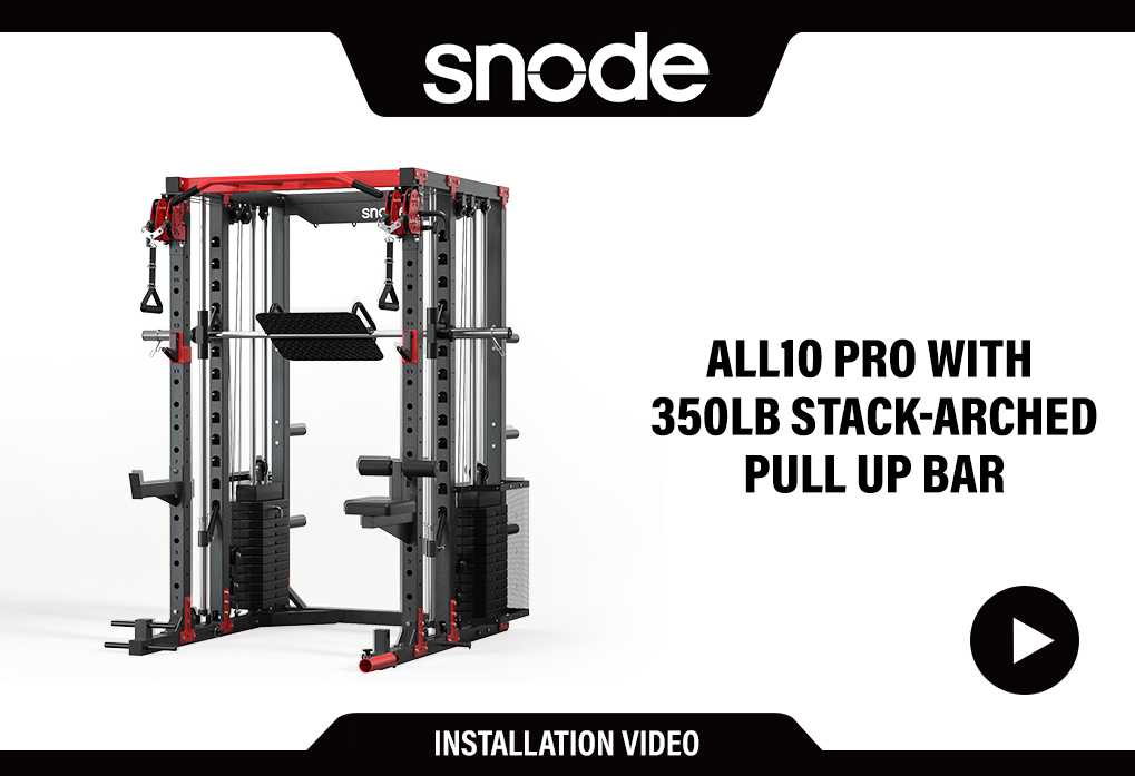 ALL10 Pro with 350LB Stack-Flat Pull Up Bar