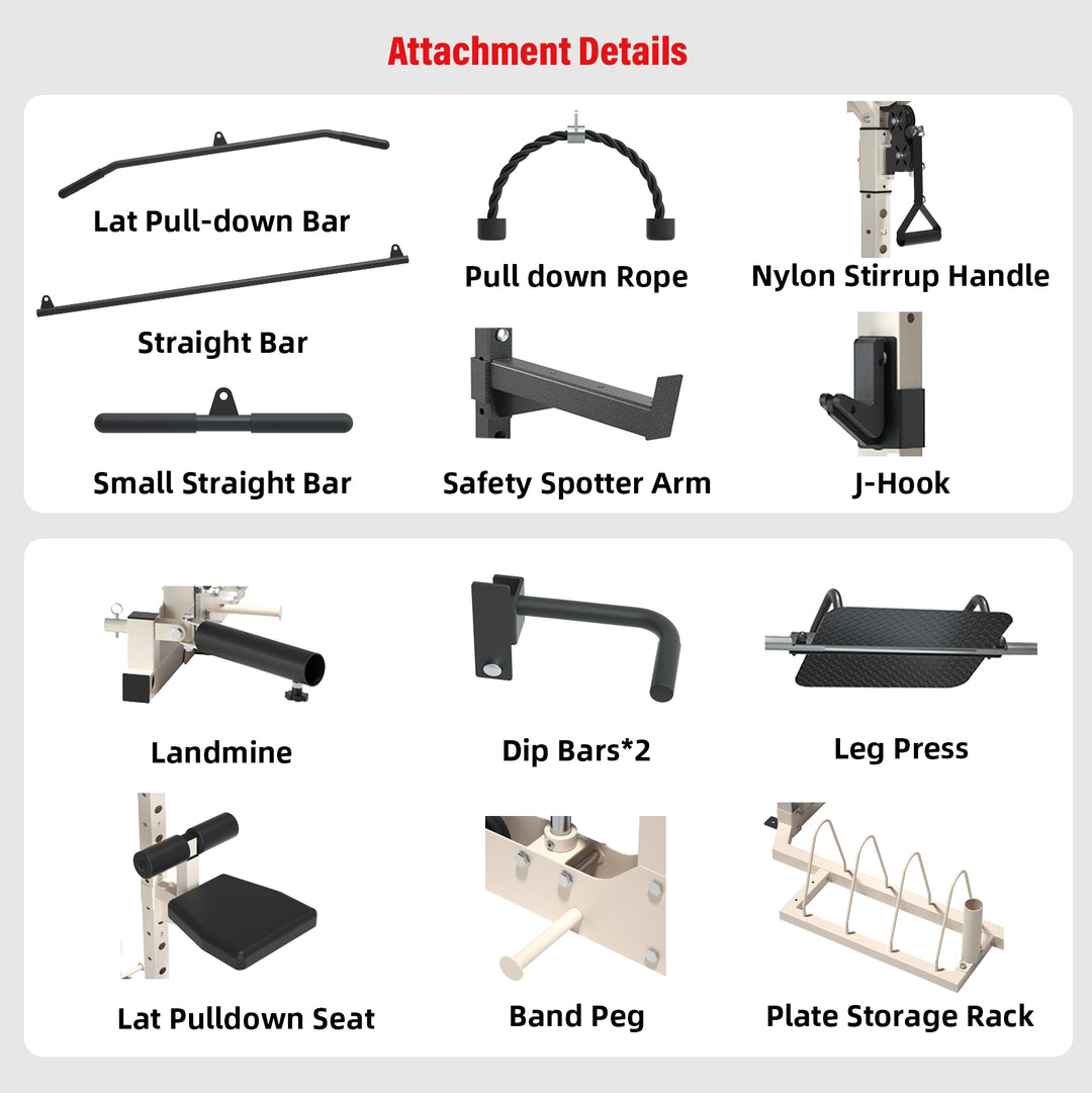 Snode ALL10 Pro Smith Machine Functional Trainer Power Rack