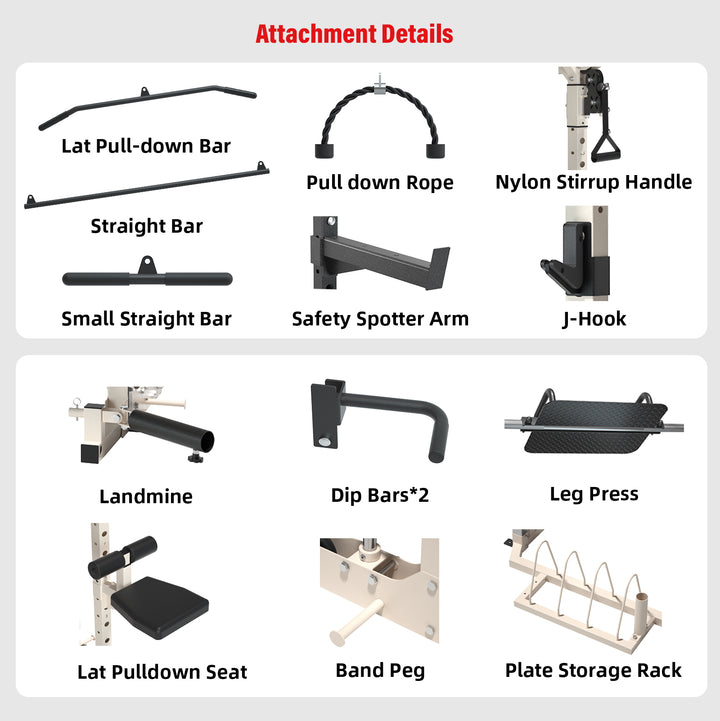 Snode ALL10 Pro Smith Machine Functional Trainer Power Rack