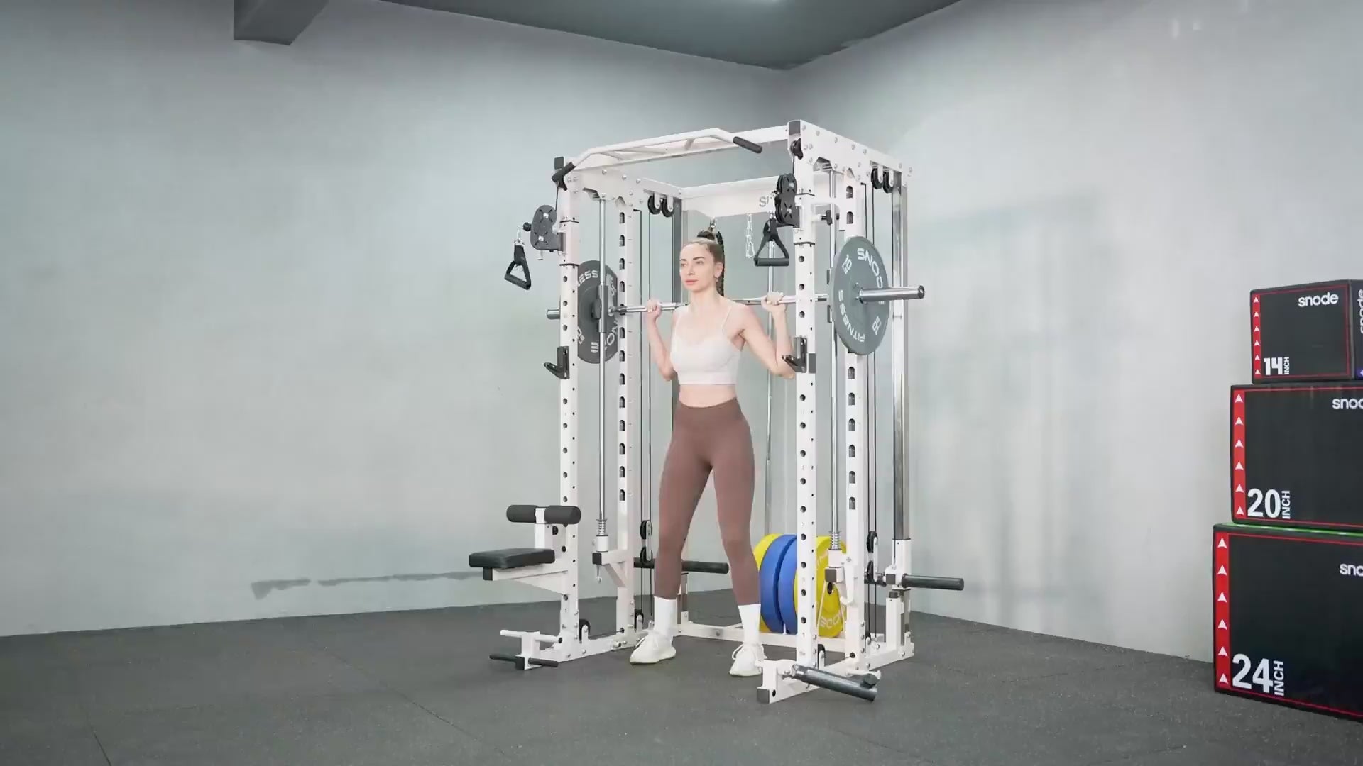 ALL10 Pro Smith Machine Functional Trainer Power Rack | Snode Fitness