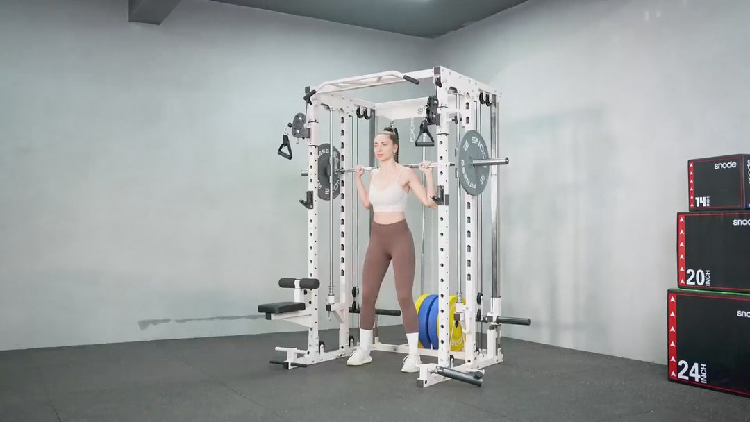 Snode ALL10 Pro Smith Machine Functional Trainer Power Rack