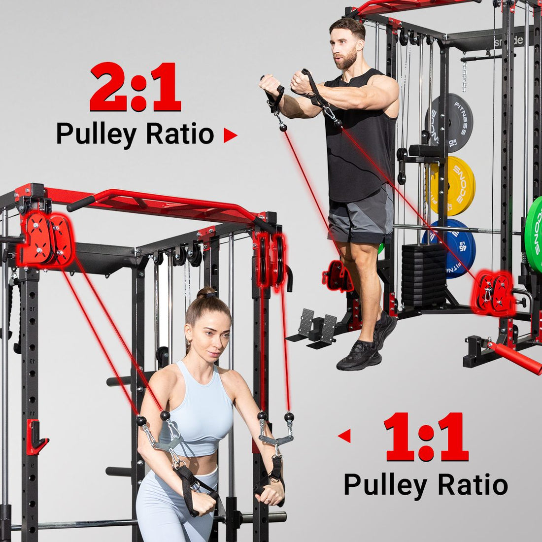 ALL 10 Pro Smith Machine with 350LB Weight Stack | Snode Fitness ...