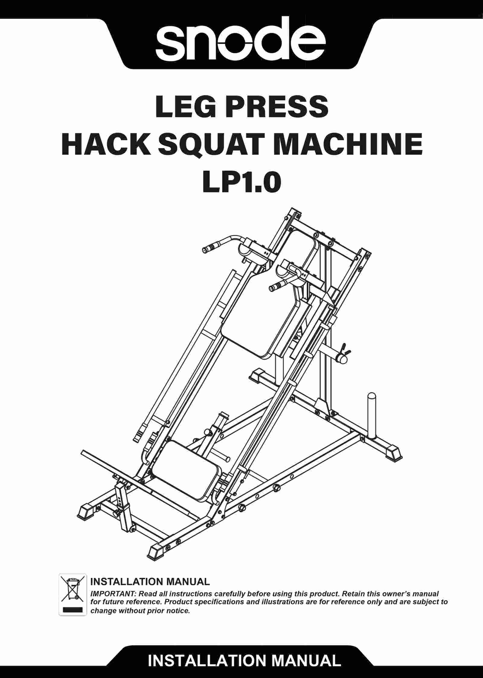 Hack Squat Machine LP1.0