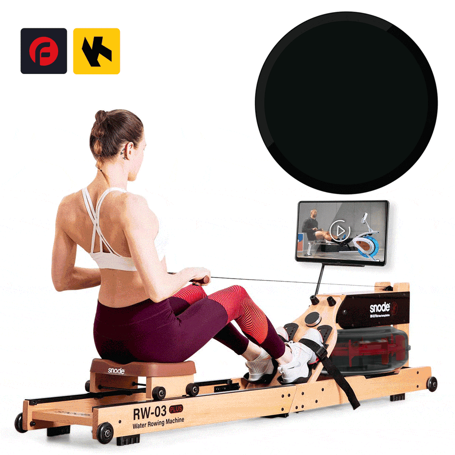 Water Rowing Machine Digital Resistance Adjustment snode sport