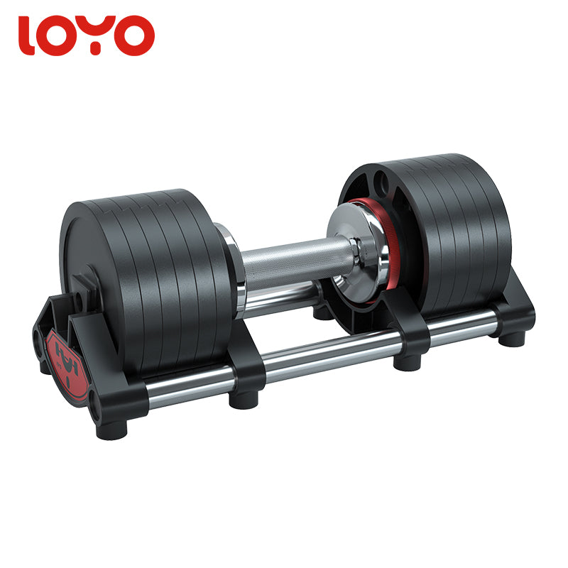 LOYO 50lbs Adjustable Dumbbell Strength Training