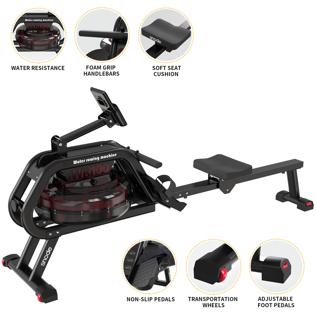 Snode Home Use Water Resistance Foldable Rowing Machine - WR100