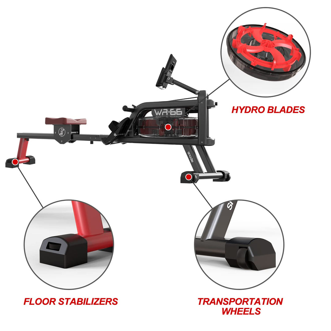 Snode Bluetooth Water Resistance Paddling and Dragon Boat Rowing Machine — WR66