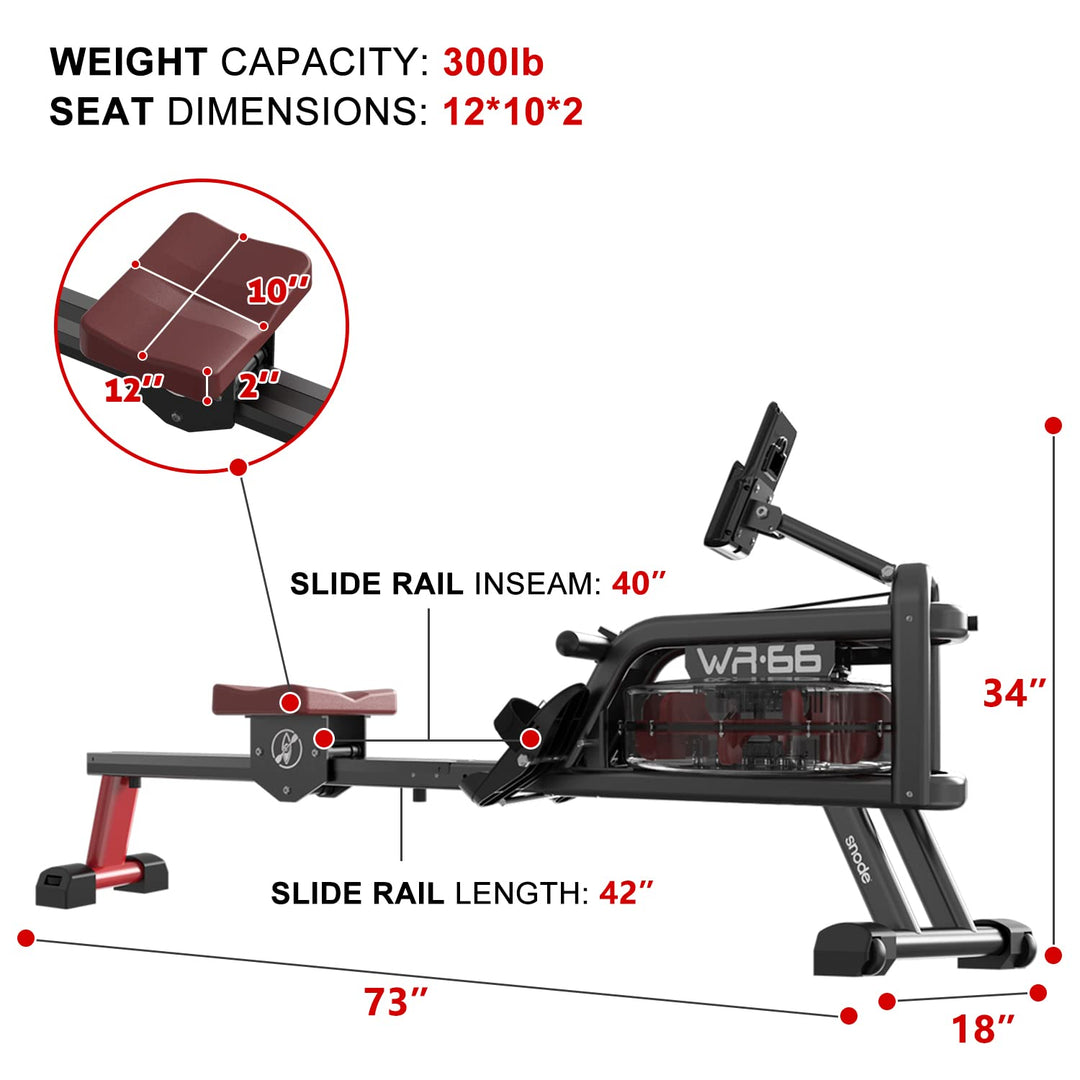 Snode Bluetooth Water Resistance Paddling and Dragon Boat Rowing Machine — WR66